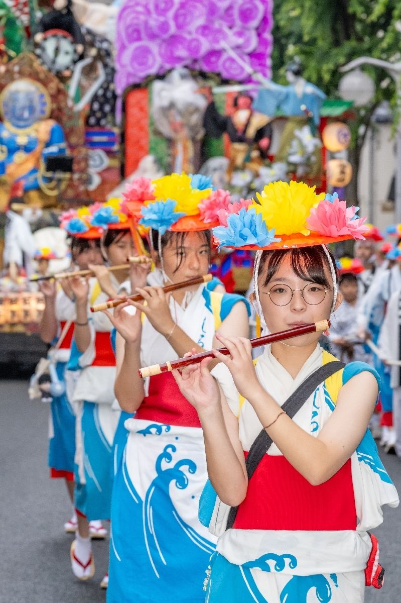 優雅なお囃子の音色が響き渡った「お通り」