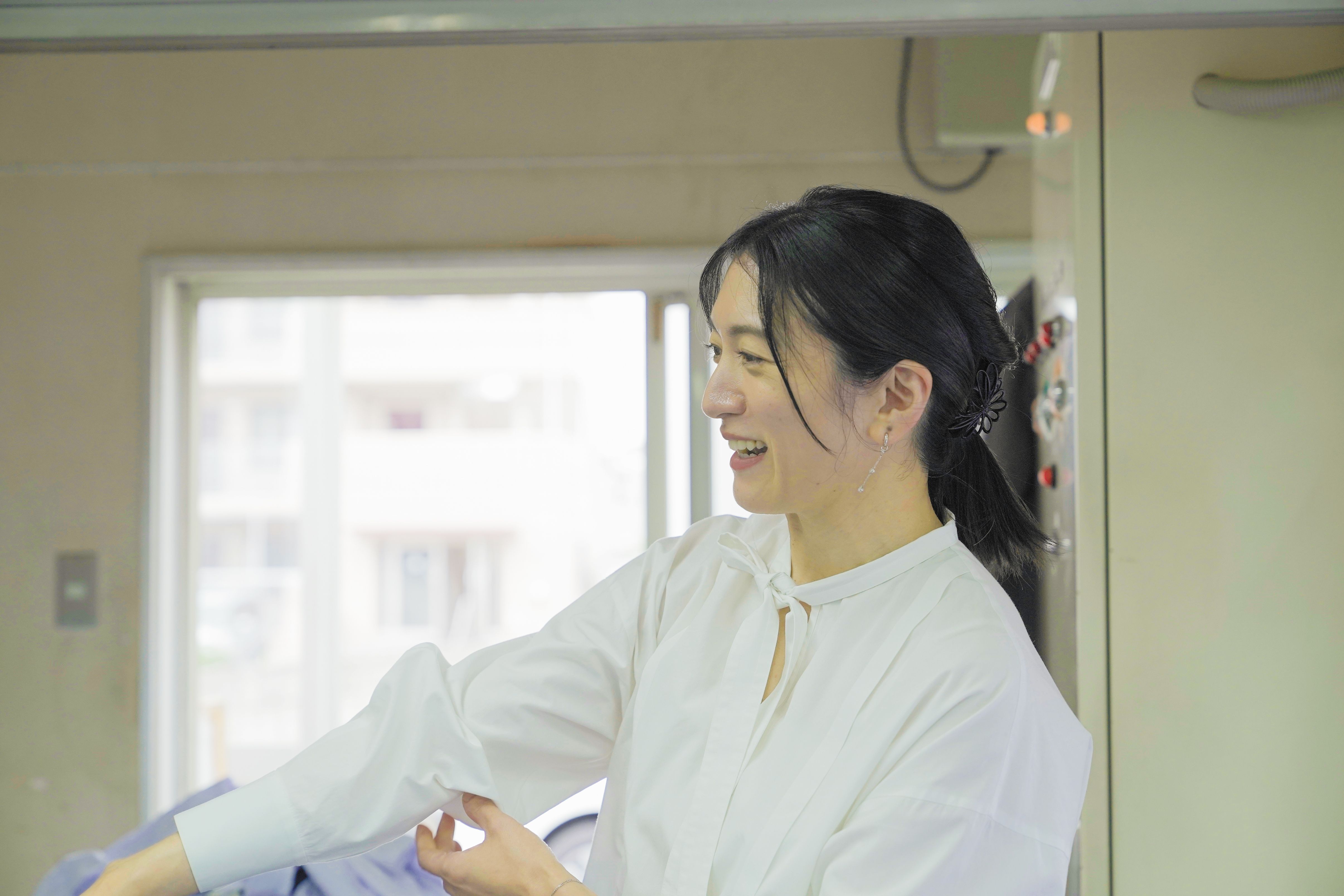 クリーニングイルカ代表取締役の平山佳子さん
